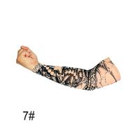Niome Outdoor Driving Cycling Tattoo Sleeve for Men Women Mountain Climbing Camping Play Golf Oversleeve Nylon Stretchy Arm Stockings 7#
