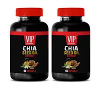 Memory Pills for Men - CHIA Seed Extract Oil - chia Seed Skincare - 2 Bottles (120 Softgels)