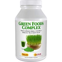 Andrew Lessman Green Foods Complex 360 Capsules – Supplies Building Blocks for Healthy Tissue Growth and Liver Support. 100 mg Each of Barley Grass, Wheat Grass, Blue Green Algae, Chlorella, Spirulina