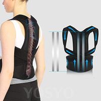 eds-home Posture Corrector for Men and Women Back Posture Brace Clavicle Support Stop Slouching and Hunching Adjustable Back Trainer (XL)