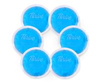 Round Hot & Cold Packs (6 Pack) - Heat or Ice Therapy - Small Flexible Reusable Gel Beads with Fabric Backing - Great for: Wisdom Teeth, Breastfeeding, Tired Eyes, Face, Headaches, Sinus Relief