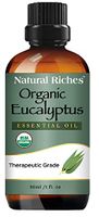 Natural Riches USDA Organic Certified Eucalyptus Essential Oil 30ml Pure Premium Quality Therapeutic Grade Eucalyptus Oil Diffuser/Humidifier Aromatherapy
