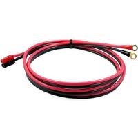 Valley Enterprises Power Supply or Battery Cable with Anderson Powerpole 45 Amp Connectors and 1/4 Inch Terminal Rings, 10 Gauge Wire, Length 6 Feet