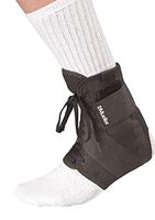 Mueller Soft Ankle Brace withultra Straps, Black, Large