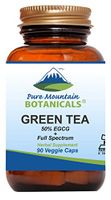 Green Tea Capsules - 90 Kosher Vegan Caps with 450mg Organic Full Spectrum and Pure Green Tea Extract