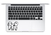 Kodama Tree Spirits Princess Mononoke Studio Ghibli Hayao Miyazaki Trackpad Keyboard Macbook Laptop Vinyl Sticker Decal