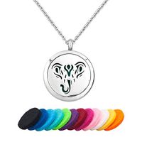 LoEnMe Jewelry Aromatherapy Diffuser Animal Elephant Essential Oil Necklace