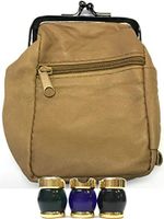 Greatest Selection Full Lamb Skin Cigarette Case Pouch, Coin Purse, Lighter Holder & Pockets, 100s, Free Gift! 3204 (Light Brown)