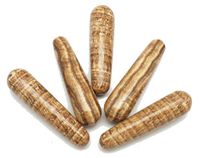 Fundamental Rockhound Products: Banded Brown Aragonite Massage Wand Natural Gemstone Crystal