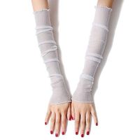 Happinter Women Girls Ultra-Thin Sheer Glitter Lace Gloves, Arm Sleeves For Summer UV Protection Driving Protectors