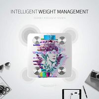 LYAOE Bluetooth Body Fat Scale Glitch Tattoo Magic Woman Goddess Aphrodite Smart Wireless Scale with LCD Display Measuring Body Weight Bmi and Health Digital Scale