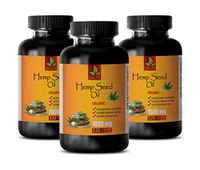 Anxiety Relief and Stress Support Supplement - Hemp Oil Pills for Anxiety - Hemp Oil for Anxiety and Depression - 3 Bottles 360 Liquid Capsules