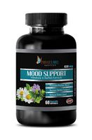 Mood Boosting probiotic - Mood Support Vitamins and Herbal EXTRACTS - folic Acid and b12 Combination - 1 Bottle 60 Vegetable Capsules