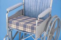 Foam Wedge Wheelchair Cushion Plaid 16" x 18" x 3" to 1"