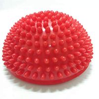 shengyuze Massage Ball, Kids Inflation Hemisphere Durian Foot Sole Muscle Stress Relief Massage Ball Toy Outdoor Toys - Red