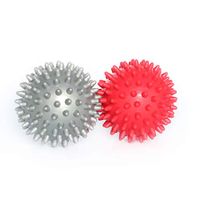 LiBatter 2 Packs Spiky Massage Balls, Hard & Soft, Relieve Plantar Fasciitis, Neck and Back Pain