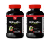 antioxidant Enzyme Supplement - ASHWAGANDHA Extract Complex with Astragalus PANAX Ginseng MACA Root - Astragalus Extract Alcohol Free - 2 Bottles 120 Vegetable Capsules
