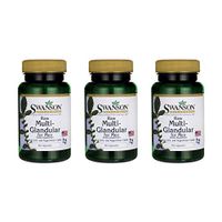 Swanson Raw Multi-Glandular for Men 60 Caps 3 Pack