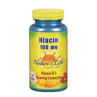 Nature’s Life Niacin 100mg | Vitamin B3 Supplement | Healthy Blood Lipid, Circulation & Skin Support | 250CT