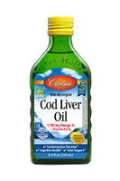 Carlson - Cod Liver Oil, 1100 mg Omega-3s, Liquid Fish Oil Supplement, Wild-Caught Norwegian Arctic Cod-Liver Oil, Sustainably Sourced Nordic Fish Oil Liquid, Lemon, 250 mL