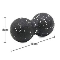 GAOTING EPP Lacrosse Myofascia Ball Peanut Massage Ball High Density Lightweight Fitness Body Fascia Massage Yoga Exercise Relieve Pain (Color : Brown)