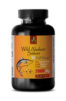 Cholesterol reducing Supplements - Wild Alaskan Salmon Oil 2000 mg - Rich in Omega 3 Fatty ACIDS - Wild Alaskan Fish Oil - 1 Bottle 90 Softgels