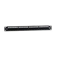 Hellermann Tyton PP110C624 Category 6 Universal 24 Port Patch Panel, 1U, Black