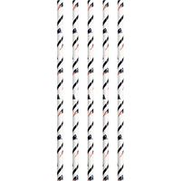 Creative Converting Officially Licensed NFL Paper Straws, 24-Count, New England Patriots