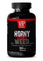 Testosterone Booster for Men Sex - Horny Goat Weed 1000MG - Natural Complex - Horny Goat Weed for Men - 1 Bottle (60 Capsules)