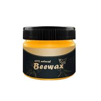 Melo-bell 4PCS Wood Seasoning Beewax, Multipurpose Wood Seasoning Beewax Waterproof Wear Resistant Polished Beewax for Wood Furniture Cleaning Care Cleaner Beautify Protect Enhance Shine