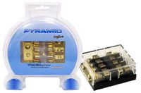 Pyramid RFP4 1 In/4 Out Dual Fuse Wiring Panel