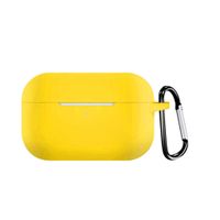 Shan-S Compatible for AirPods Pro Case, Shockproof Protective Premium Soft Silicone Cover Chargeable Headphone Case Skin with Anti-Lost Carabiner for AirPods Pro 2019 Wireless Charging Case
