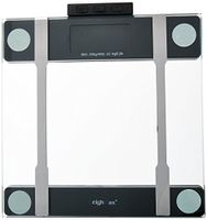Weighmax BF440 Modern Tempered Glass Digital Bathroom Body Fat Scale, 440 lb