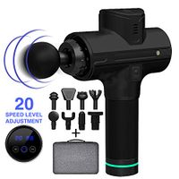 Massage Gun, Handheld Electric Body Massage Gun-Powerful Muscle Massager for Sore Muscle and Stiffness,Portable Cordless Super Quiet,Upgrade 20 Speeds+8 Attachments
