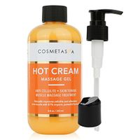 Hot Cream Massage Gel: Anti- Cellulite, Skin Tightening, Toning & Muscle and Joint Pain Relief Jelly 100% Natural, 87% Organic, Cruelty Free (Hot Cream Massage Gel)