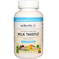 Eclectic Institute, Milk Thistle, 600 mg, 240 Non-GMO Veggie Caps - 2pc