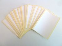 Minilabel Pack Of 25 , 97X63mm Rectangle , White Paper Labels , Removable Low Tack Adhesive , Easy To Remove , Plain Stickers