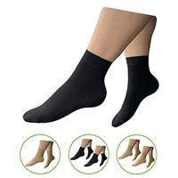 HealthyNees Closed Toe 15-20 mmHg Compression Foot Circulation Wide Ankle Sleeve (Black, 4X-Large)