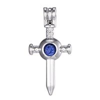 10Pcs Sword Hollow Pendant Pearl Bead Cage Pendants Aromatherapy Essential Oil Diffuser Locket Pendant Necklace Jewelry Making Supplies (Style18)