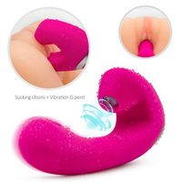 2 in 1 Rechargeable 9 Modes Vibration Pattern Clitorial Stimulating Masaage Device, USB Quick Charging Waterproof Handheld G-Spótter Víbrátór for Female Suction Secret Packing Tshirt