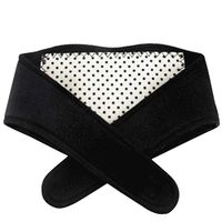 SUPVOX Neck Heating Pad Therapy Neck Collar Brace Guard Support for Pain Relief Migraines Home Driving Office (Black)