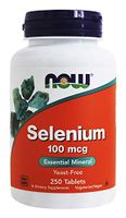 Now Foods, Selenium, Yeast Free, 100 mcg, 250 Tablets (2 PACK)