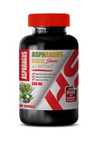 Memory Vitamins Brain - Asparagus 600 Mg Young Shoots 4:1 Extract - Asparagus Pills - 1 Bottle 100 Capsules