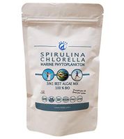 Mr Ros Spirulina, Chlorella & Marine Phytoplankton Supplement Vegan Capsules – Superfood Powerhouse – Rich in Essential Nutrients & Minerals – Boosts & Revitalizes – Pack of 120 Algae Capsules