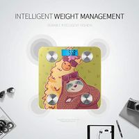 Cute Cartoon Sloth in Yoga Pose Body Fat Weight Scale Body Fat Scale Body Mass Scale Tracks 8 Key Compositions Analyzer Sync with Fitness Apps 400 Lbs