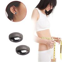 Lottoy 1 Pair Unisex Weight Loss Ear Stud, Healthy Magnetic Therapy Earrings,No Piercing