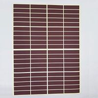 Rectangle Match Strikers 0.50" x 2.00" - Brown - 100 Pieces