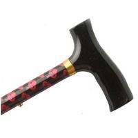 Folding Aluminum Walking Cane Red Hat Society with Height Adjust