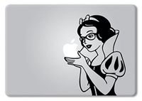 Snow White Wearing Glasses MacBook Decal Vinyl Sticker Apple Mac Air Pro Retina Laptop Sticker (15-inch MacBook)
