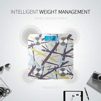 LYAOE Bluetooth Body Fat Scale Grunge Texture Dry Smart Wireless Scale with LCD Display Measuring Body Weight Bmi and Health Digital Scale